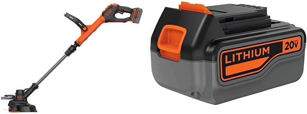 BLACK+DECKER 20V MAX* String Trimmer / Edger, 12-Inch (LSTE523)