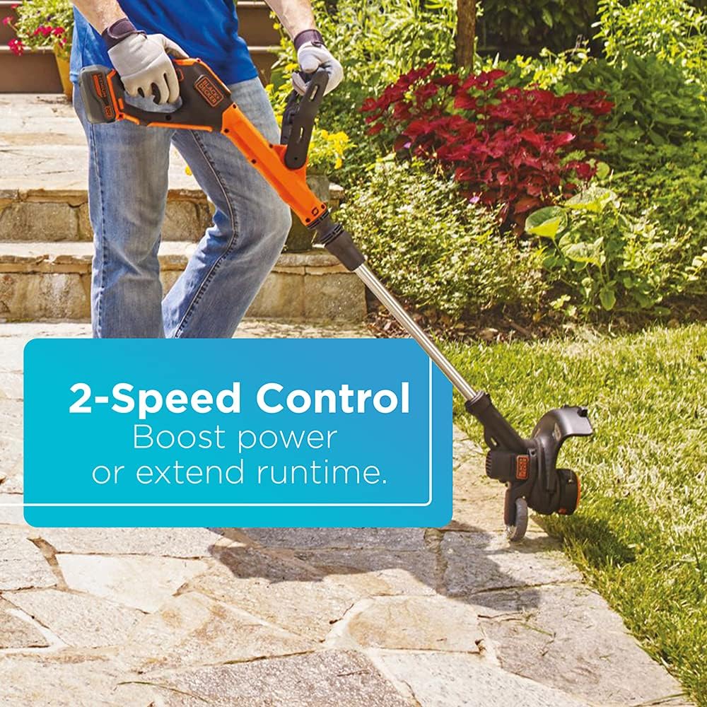 BLACK+DECKER 20V MAX* String Trimmer / Edger, 12-Inch (LSTE523)