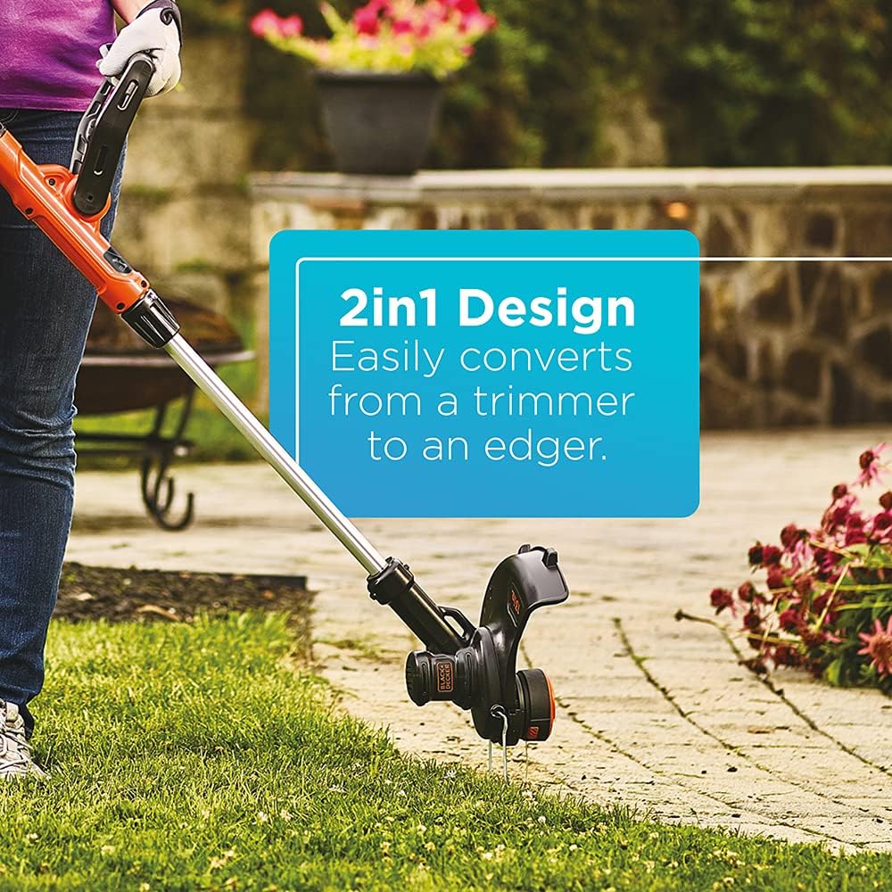 BLACK+DECKER 40V Max Cordless Sweeper  String Trimmer Combo Kit (LCC340C)
