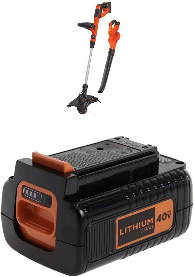 BLACK+DECKER 40V Max Cordless Sweeper  String Trimmer Combo Kit (LCC340C)