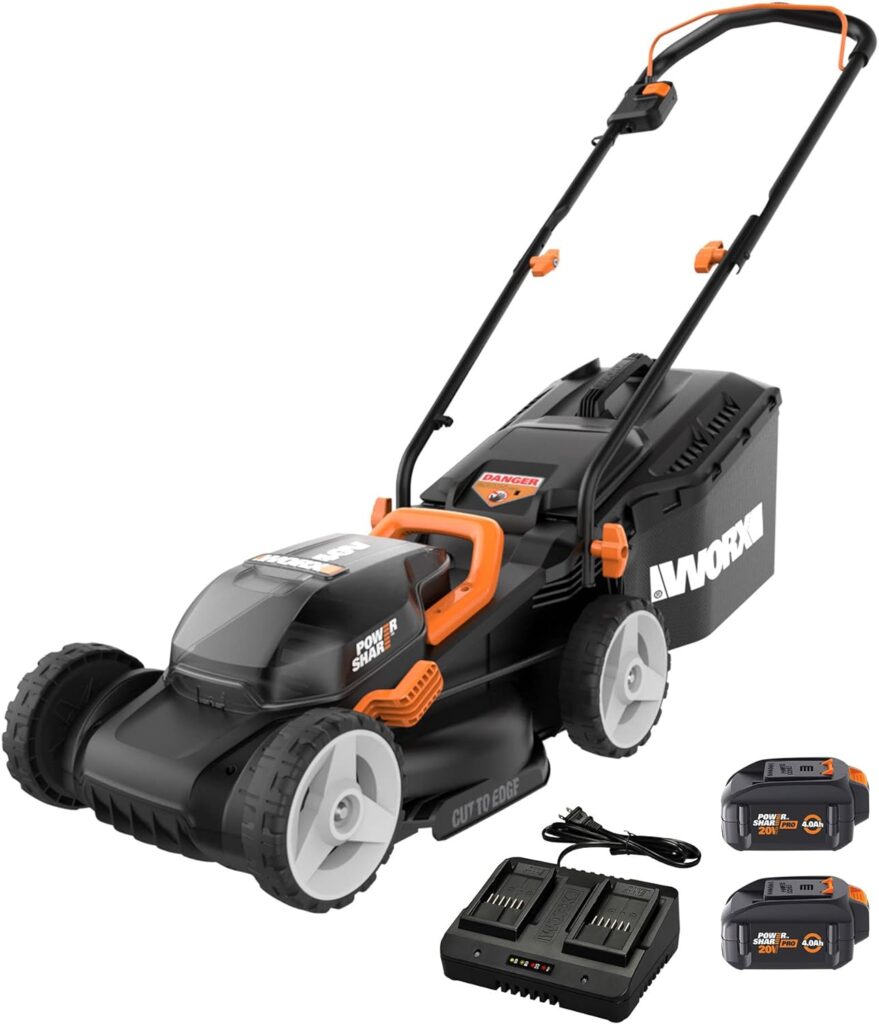 Worx Nitro WG751.3 40V Power Share PRO 4.0Ah 20 Cordless Push Lawn Mower